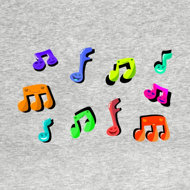 musical notes by Mixlocks